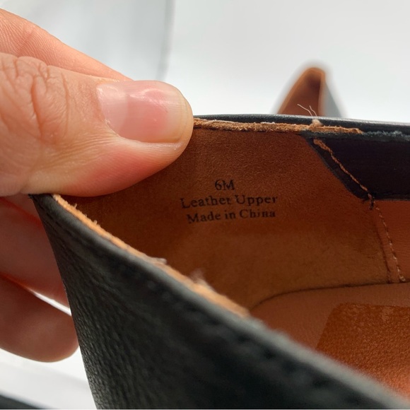 LDP L'Amour des Pieds XAVAR Black Leather NWOB 6 flats comfort luxury F17 2249 - Picture 8 of 10